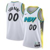 NBA Mænd Trøje Indiana Pacers Custom 2024-25 Nike City Edition Hvid Swingman